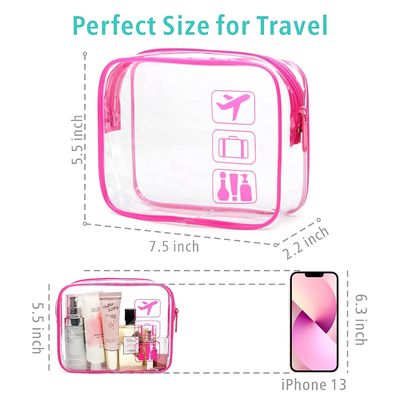 Tas Rias Kosmetik Bening Tahan Air dan Tahan Guncangan untuk Wanita Pria