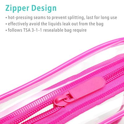 Tas Rias Kosmetik Bening Tahan Air dan Tahan Guncangan untuk Wanita Pria