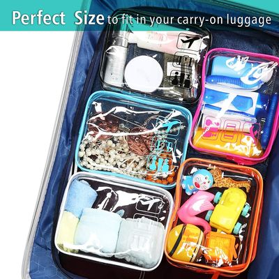 Tas Rias Kosmetik Bening Tahan Air dan Tahan Guncangan untuk Wanita Pria