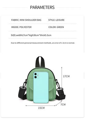 Messenger Kasual Tas Kanvas Kecil Versi Korea Gadis Cantik Memantul Di Tas Kecil