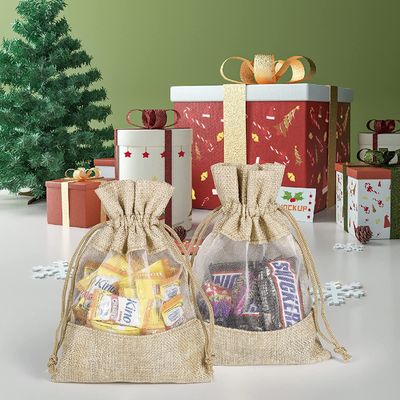 Ringan Goni Tipis Tahan Lama Tas Serut Tas Hadiah Kantong Perhiasan untuk Mendukung Pesta Pernikahan Permen