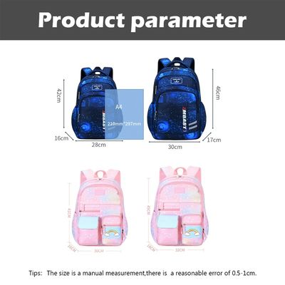 Ransel Sekolah Bukaan Samping Tahan Air Anak Untuk Anak-anak Siswa Sekolah Dasar