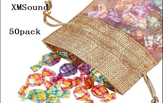 Goni Tipis Tas Organza Tas Goni Tas Hadiah Tas dengan Tali, untuk Pesta Pernikahan Nikmat Sampel Kosmetik Mesh Kantong