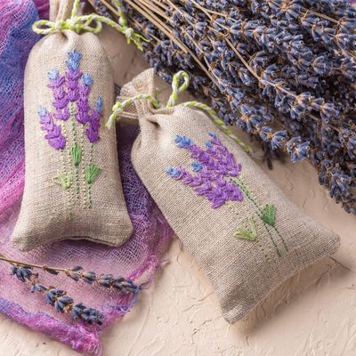 Tas Serut Goni Bunga Kantong Tas Hadiah Tas Kantong Perhiasan untuk Kerajinan DIY Pesta Pernikahan, 5X7 Inci