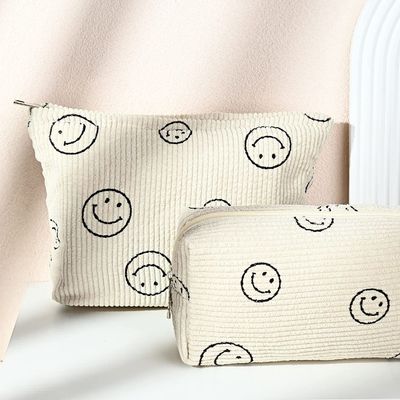 Tas Makeup Tahan Guncangan Tas Kosmetik Berkualitas Besar Kapasitas Kanvas Tas Perlengkapan Mandi Travel Organizer Tas Makeup Lucu