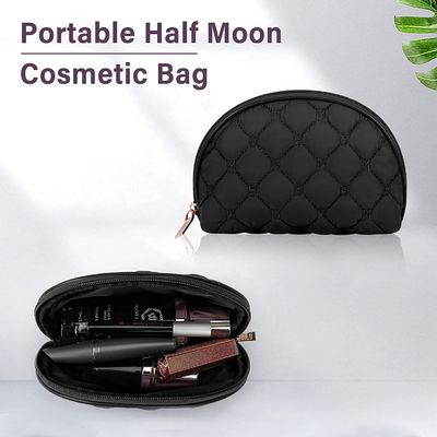 Tas Kosmetik Perjalanan Rias Portabel dengan Gagang Tas Perlengkapan Mandi Lapis Ganda Besar 2 Buah Tas Rias Tahan Air untuk Wanita
