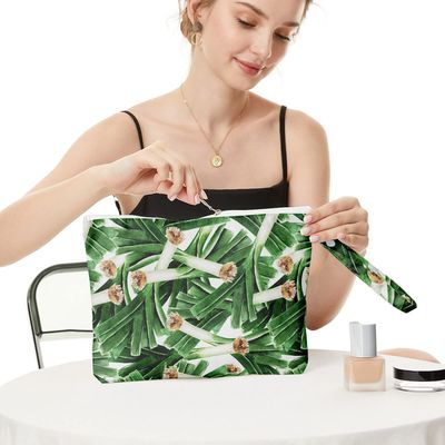 Tas Perlengkapan Mandi Kosmetik Poliester Tahan Air dengan Ritsleting