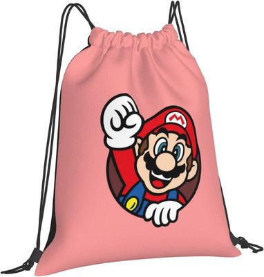 Gym Yoga Olahraga Pink Tas Serut Ransel Anime Kartun Ringan Untuk Pria Wanita