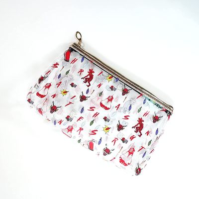 Tas Rias Sebening Kristal yang ringan dan tahan air, Tas Kosmetik Stranger School Things
