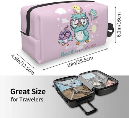 Tas Kosmetik Kapasitas Besar Lembut Tahan Air dengan Ritsleting untuk Wanita Kantong Rias Perjalanan Tas Penyimpanan Portabel