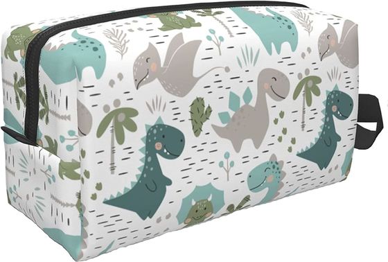 Cute Travel Soft Makeup Tas Kosmetik Kantong Aksesori Besar untuk Hadiah Anak laki-laki Ritsleting Tahan Air