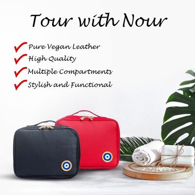 Tas perlengkapan mandi perjalanan shockoof tahan air tahan lama untuk wanita, hadiah tas make up yang sempurna untuk teman wanita