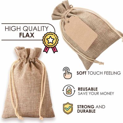 Tas Perhiasan Perlindungan Lingkungan Penyimpanan Biji Kopi Katun