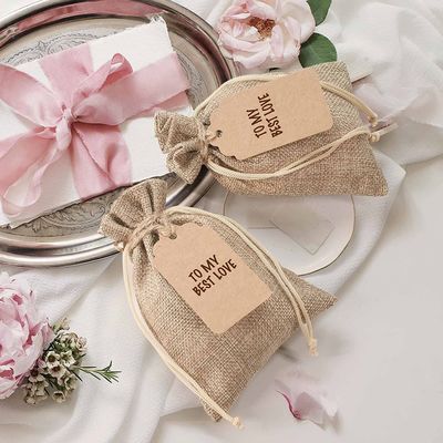 Tas Perhiasan Perlindungan Lingkungan Penyimpanan Biji Kopi Katun