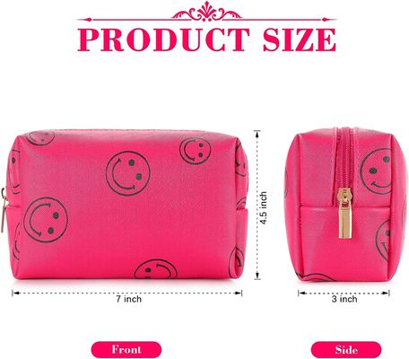 Tas Rias Rapi Pu Kulit Penyelenggara Kosmetik Tahan Air  Portabel Lucu
