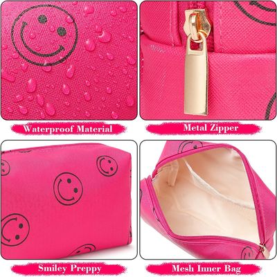 Tas Rias Rapi Pu Kulit Penyelenggara Kosmetik Tahan Air  Portabel Lucu