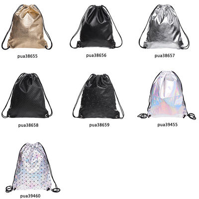 Tas Serut Kulit PU Kustom Headset Tali Tas Penyimpanan Tahan Air