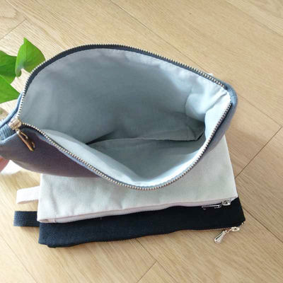 Sesuaikan Kantung Kanvas Datar Hitam Untuk Ipad Reusable ECO Free Small Cotton Pocket