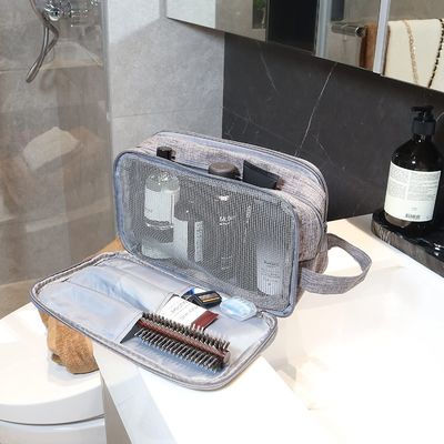 Tas Perlengkapan Mandi Berkualitas Tinggi untuk Pria Tahan Guncangan Pelindung &amp; Penyimpanan Tahan Air Perjalanan Perlengkapan Mandi Organizer Dopp Kit