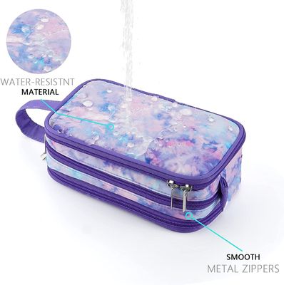 Tas Perlengkapan Mandi Bepergian untuk Gadis Remaja Kecil Kosmetik Rias Tahan Air Tas Cuci Gantung Bepergian
