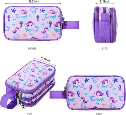 Tas Perlengkapan Mandi Bepergian untuk Gadis Kecil Kosmetik Rias Tahan Air Tas Cuci Gantung Perlengkapan Mandi Bepergian Balita