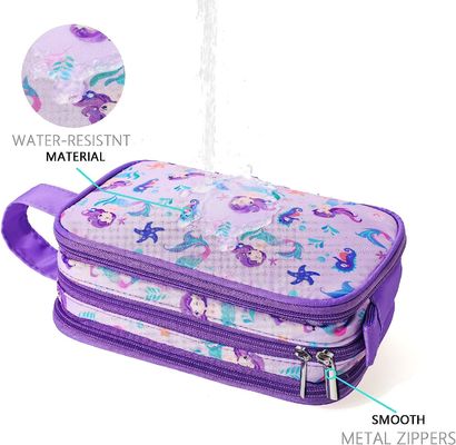 Tas Perlengkapan Mandi Bepergian untuk Gadis Kecil Kosmetik Rias Tahan Air Tas Cuci Gantung Perlengkapan Mandi Bepergian Balita