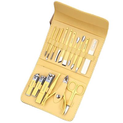 Manikur Set Gunting Kuku Alat Rumah Tangga 4/12/16Pcs Stainless Steel Telinga Sendok Pemotong Kuku Gunting Kit untuk Manikur Alat