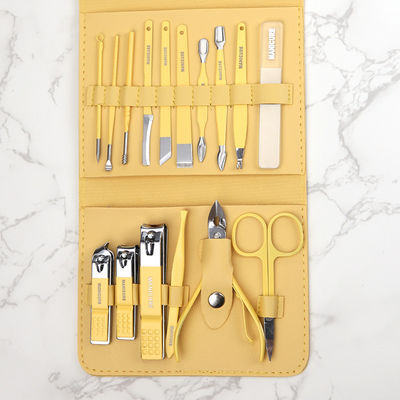 Manikur Set Gunting Kuku Alat Rumah Tangga 4/12/16Pcs Stainless Steel Telinga Sendok Pemotong Kuku Gunting Kit untuk Manikur Alat