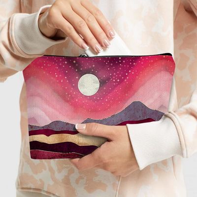 Tahan Guncangan Lembut Ramah Lingkungan Tas Makeup Tas Kosmetik Travel Organizer Ritsleting Untuk Wanita