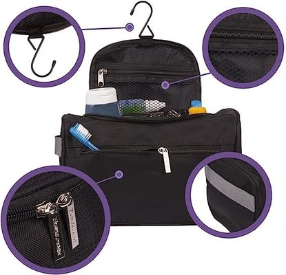 Shockproof Menggantung Perlengkapan Mandi Perjalanan Tas Organizer Kebersihan Kamar Mandi Dopp Kit Dengan Kait