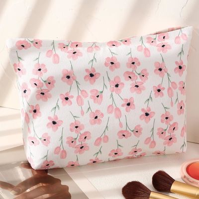 Wanita Perjalanan Tahan Guncangan Penyimpanan Bunga Tas Kosmetik Tas Rias