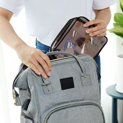 Tas Perlengkapan Mandi Bening Tahan Air Tahan Lama Multi Fungsional Untuk Bepergian