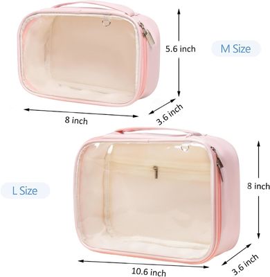 Tas Perlengkapan Mandi Tahan Air Multi Fungsi Organizer Rias Dengan Pegangan Ritsleting