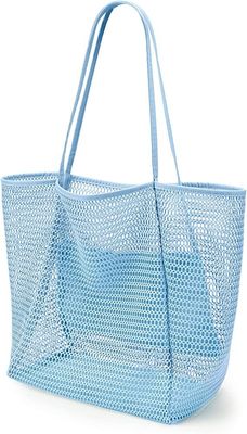 Mesh Shower Tote Beach Bag Travel Storage Wash Bag Untuk Camping Luar Ruang cepat kering