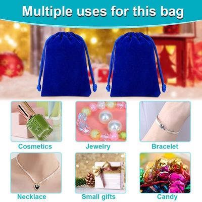 Waterproof Velvet Drawstring Bags Wedding Gift Bags Velvet Cloth Perhiasan Kantong