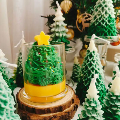 High End Kesabaran Cantik Cute tahan lama Christmas Tree Lilin