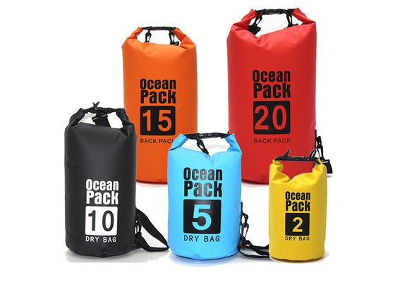 600D PVC Waterproof Ocean Pack Dry Bag OEM Layanan LOGO Kustom