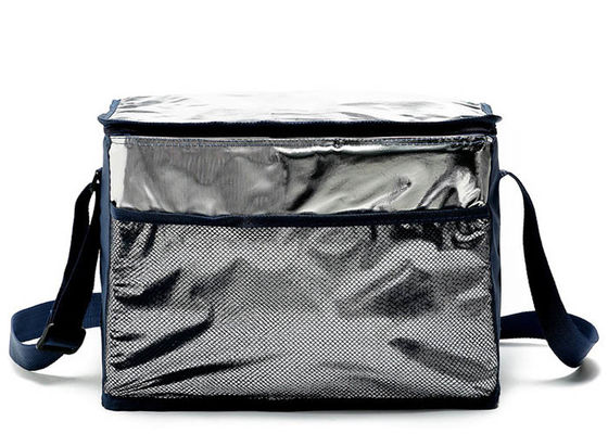 Tas Tote Makan Siang Termal Aluminium Foil Berwarna Dapat Digunakan Kembali Untuk Pria Wowen Anak-anak