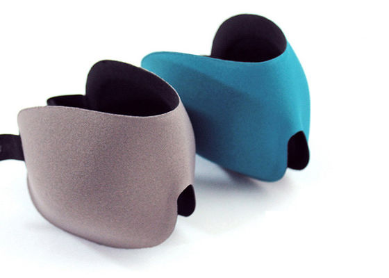 Masker Mata Tidur 3D Pemadaman Ringan Dengan Velcro Penyesuaian Mudah