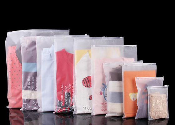 Garment Reclosable Plastic Mail Packaging Bags Zip Lock Polybag Untuk Pengiriman Pakaian